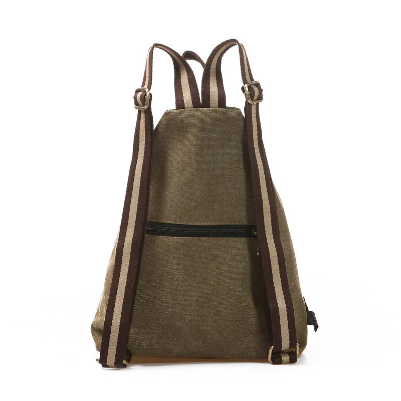 Ethnic Embroidery Canvas Backpack Travel Leisure Backpack