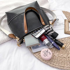 Women's High-Capacity Shoulder Bag Multi-Function Handbag