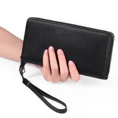RFID Women's Long Wallet PU Handbag Large Capacity