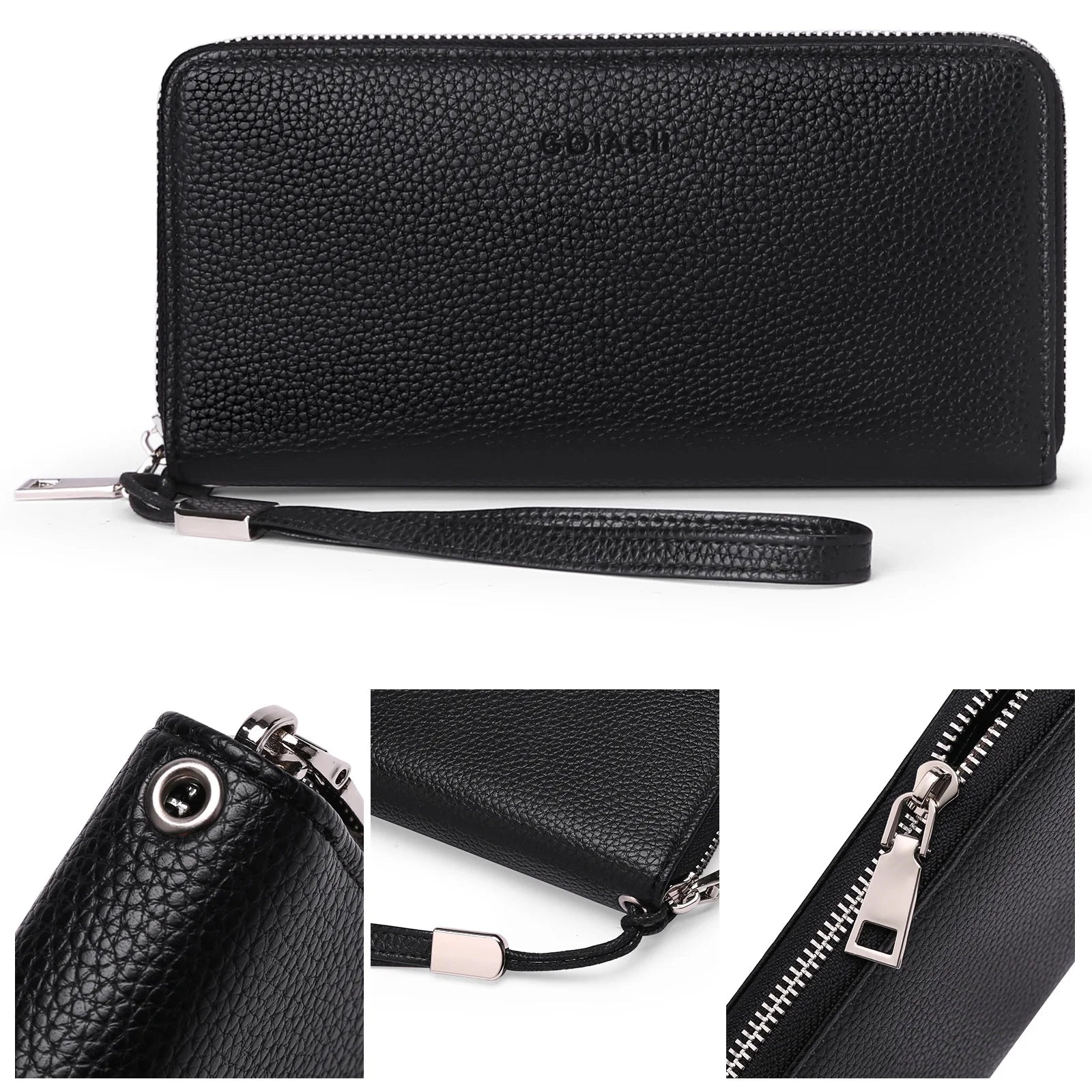 RFID Women's Long Wallet PU Handbag Large Capacity