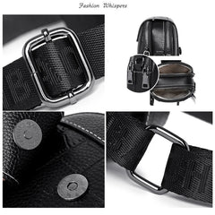 Women's Leather Mini Bag Vertical Key Messenger Bag