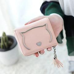 Women's Lovely Small Fresh Two-Fold Change Purse