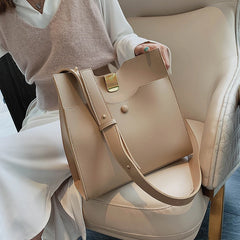 Women's PU Leather Shoulder Bag Crossbody Tote Handbag