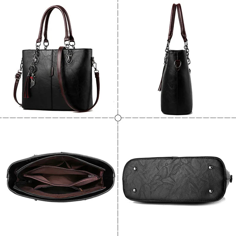 Soft Leather Waist Bag Women's Handbag Casual Shoulder Bag