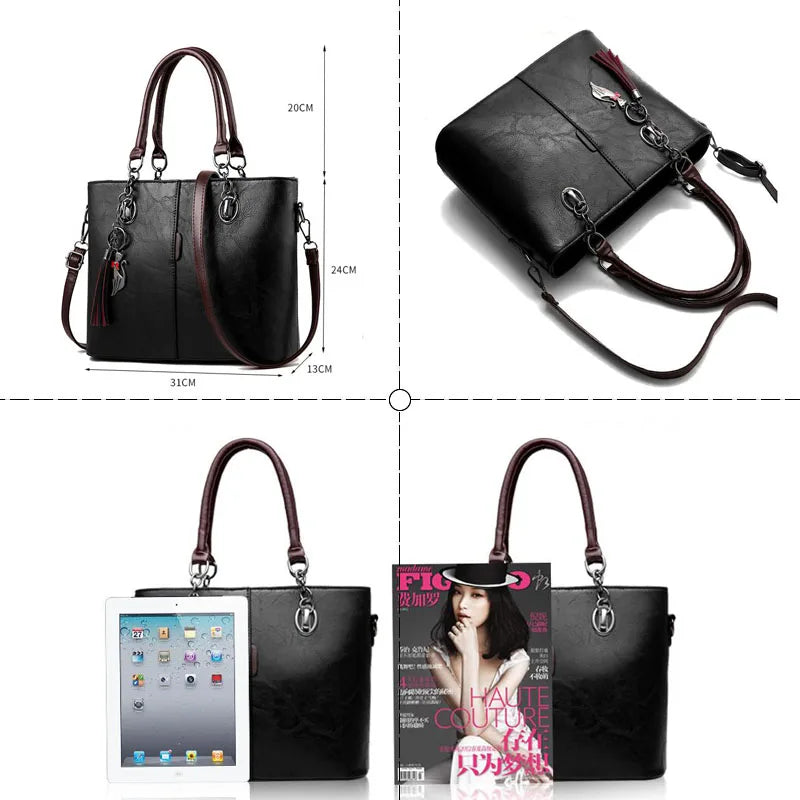 Soft Leather Waist Bag Women's Handbag Casual Shoulder Bag