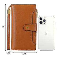RFID Long Wallet Large Capacity Women's Zipper Bag