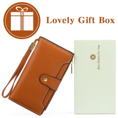 RFID Long Wallet Large Capacity Women's Zipper Bag