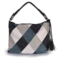 Stylish simplicity pu leather Women's Crossbody Bags Contrast Women handbag