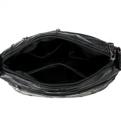 Wild Multi-layer Messenger Bag Leather Strap Crossbody Bag