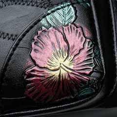 Wild Multi-layer Messenger Bag Leather Strap Crossbody Bag