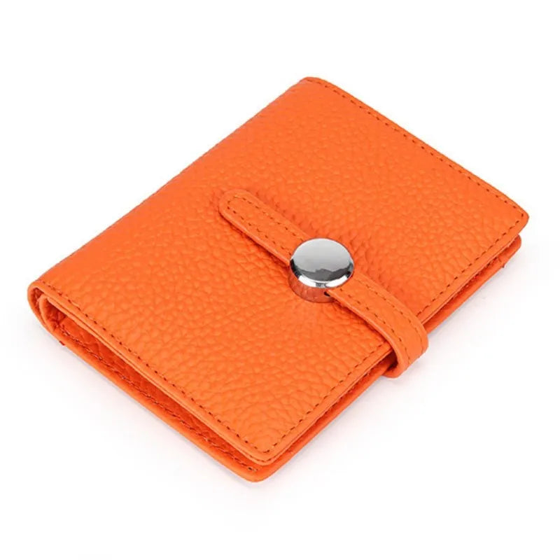 Women's Leather Fold Wallet Short Money Bag Change Purse Small Wallet