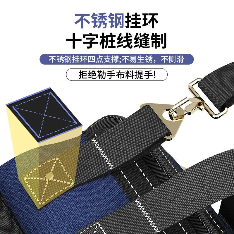 Woodworking Electrician Maintenance Hardware Tools Waterproof Pocket Bag Kit