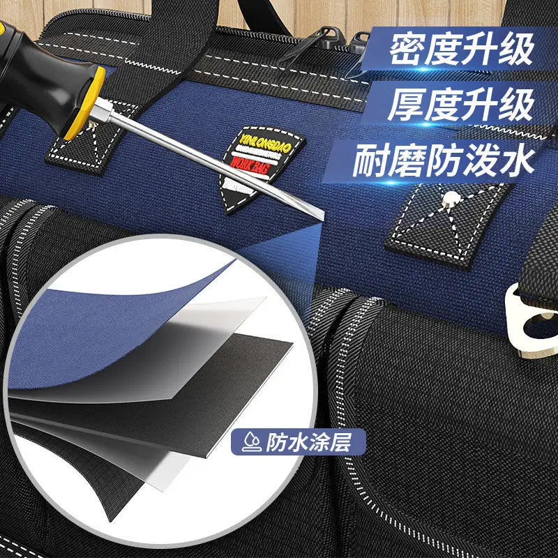Woodworking Electrician Maintenance Hardware Tools Waterproof Pocket Bag Kit