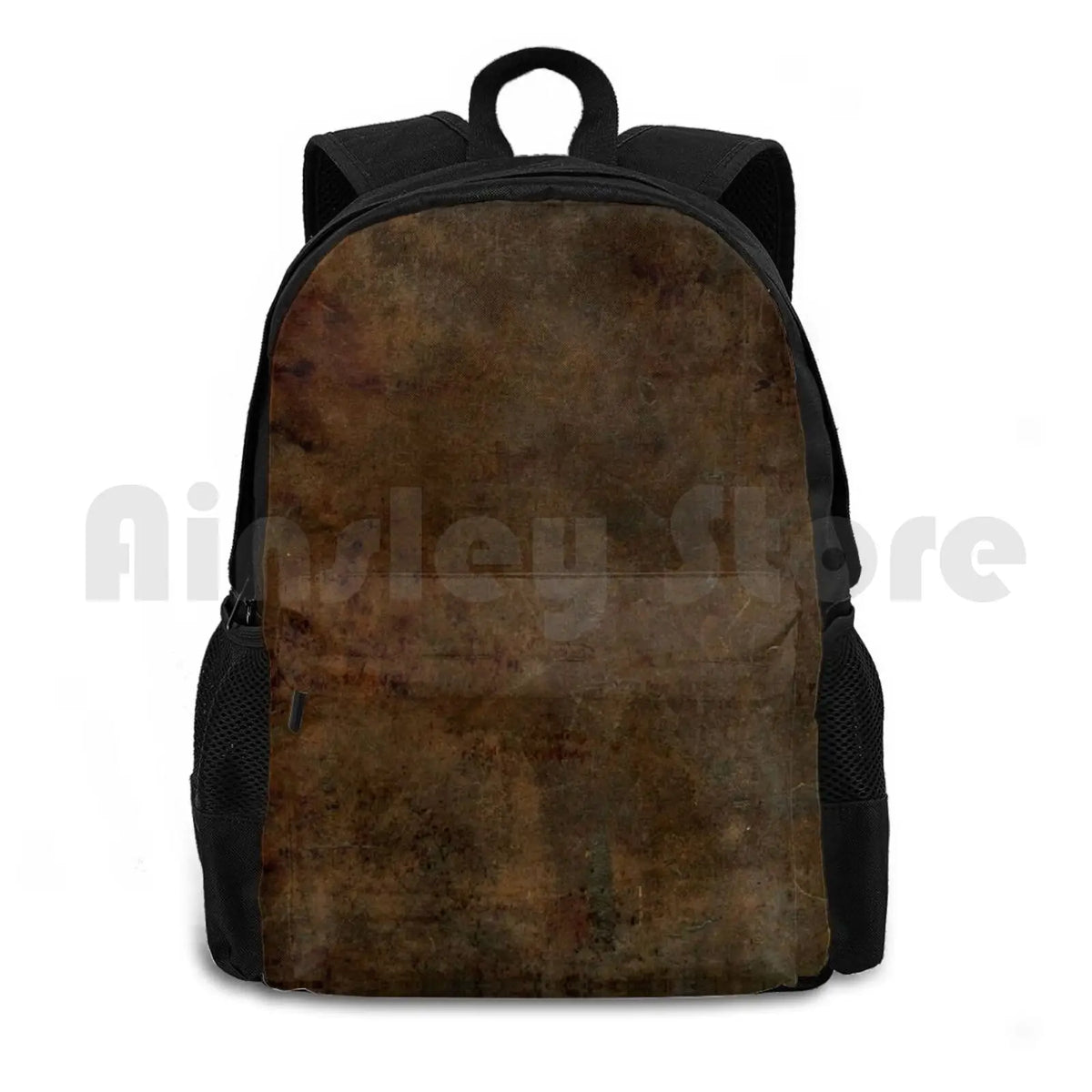 Brown Leather Outdoor Hiking Backpack Camping Travel