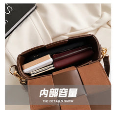 Women's Crossbody Bag Wide Straps Messenger Satchel