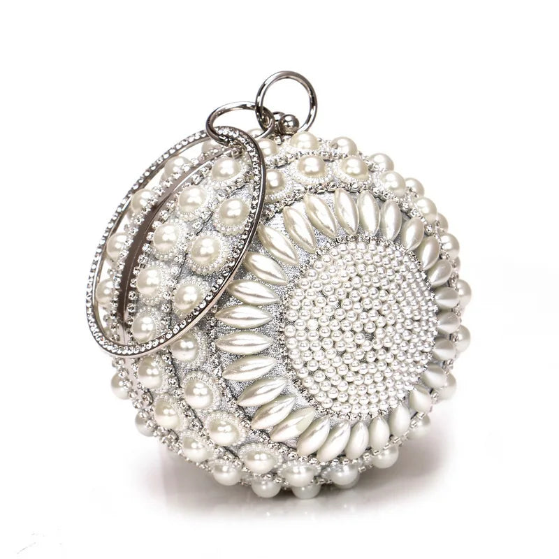 Crystal Tassel Evening Wedding Bag Bridal Handbag