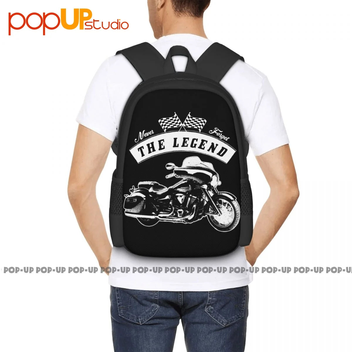 1900 Stratoliner Motorcycle Oldtimer Backpack Large Capacity Beach Bag