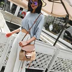 Straw Woven Small Backpack Travel Rucksack for Women