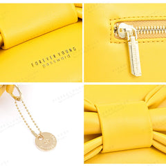 YIZHONG Pillow Casual Bow Handbags Women Bags Large Capacity Satchels