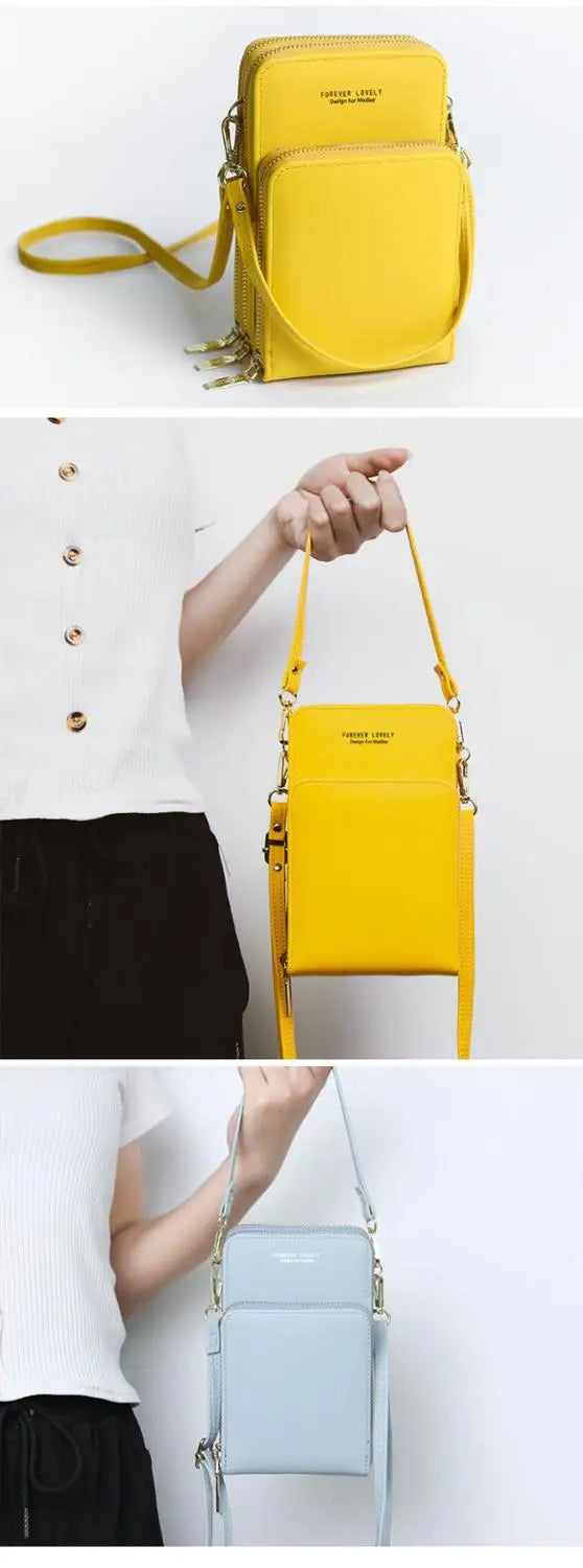 Soft Leather Ladies Mini Crossbody Bag Girl Purse Female Shoulder Messenger Bag