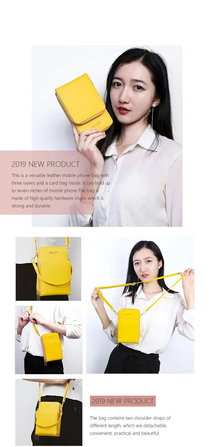 Soft Leather Ladies Mini Crossbody Bag Girl Purse Female Shoulder Messenger Bag