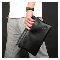YUES Kangaroo Men's High Cap. Wallet PU Leather Phone Clutch Bag