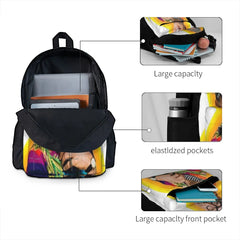 Yellow Fun 1 Backpack Men's/Women's Plain Bag Female Backpack