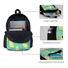 Yellow Lemon Slice Fruit Backpacks Men's & Women's