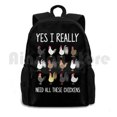 Funny Farming Outdoor Hiking Backpack Waterproof Camping Travel