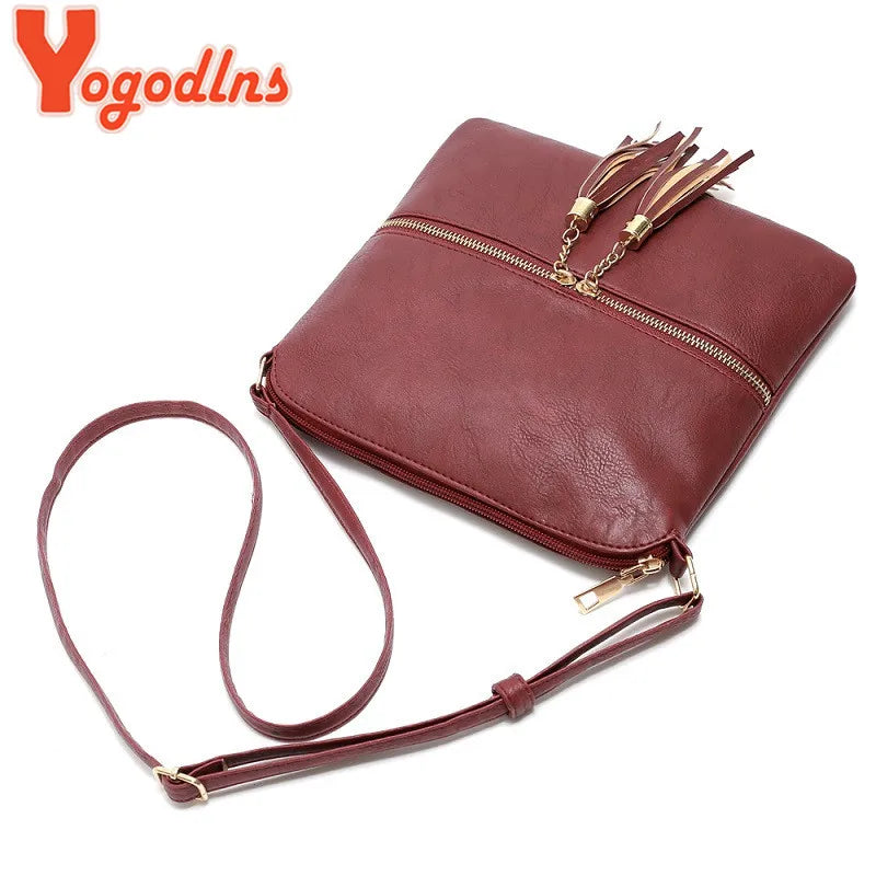 Vintage Tassels Shoulder Bag Retro Crossbody Bag Patchwork