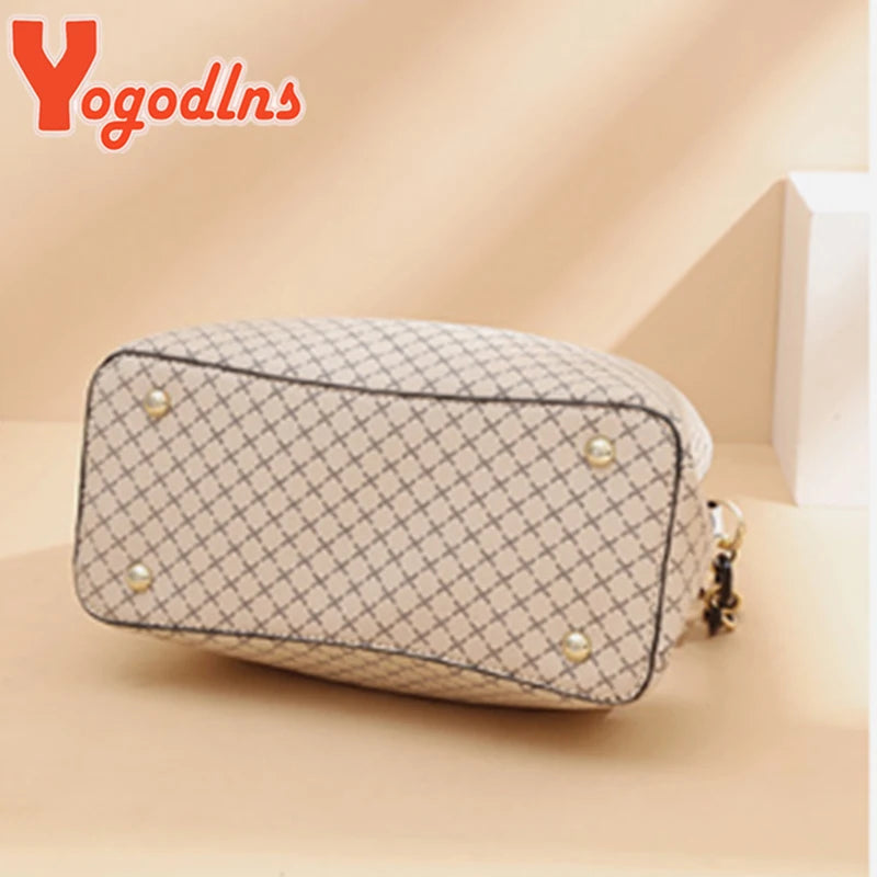 Bucket Bag Women PU Leather Shoulder Bag Crossbody Flap Satchel Bag