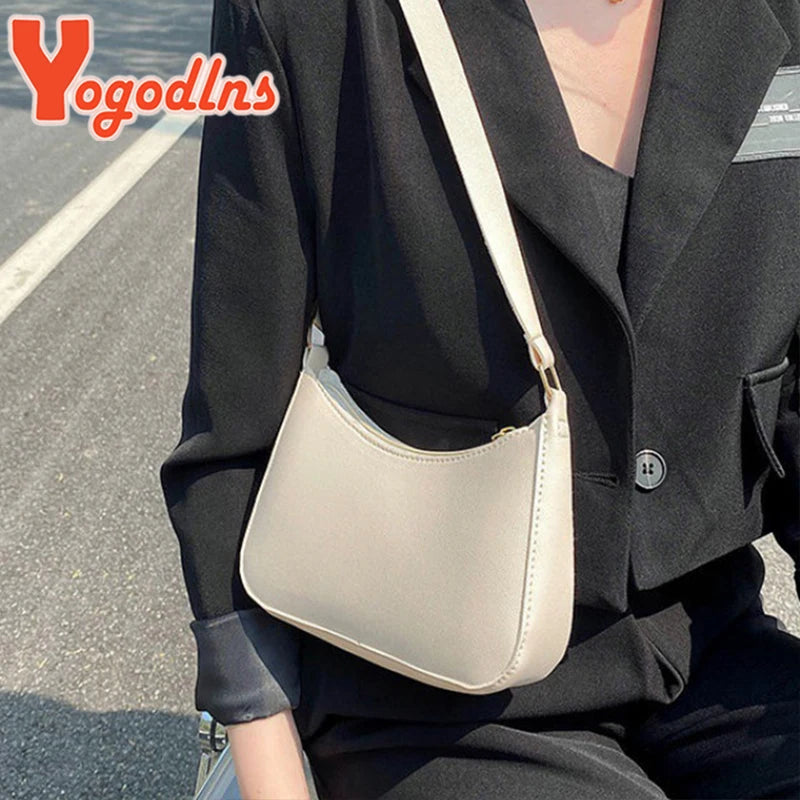 Women Casual Shoulder Bag Underarm Handbag