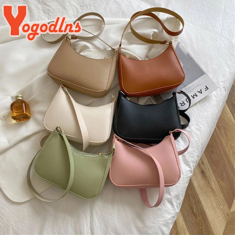 Women Casual Shoulder Bag Underarm Handbag