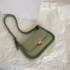 Contrast Crossbody Shoulder Bag Women Square Flap Underarm Handbag