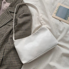 Women's PU Leather Shoulder Bag Solid Handbag Lady Crossbody Bag