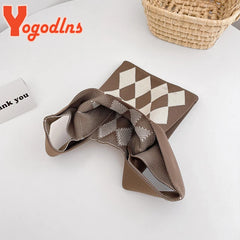 Women's Plaid Wool Shoulder Bag Wintter Handbag