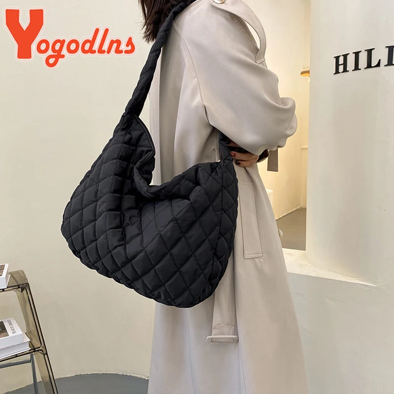 Winter Embroidery Thread Dumpling Bag Female Shoulder Crossbody Handbag