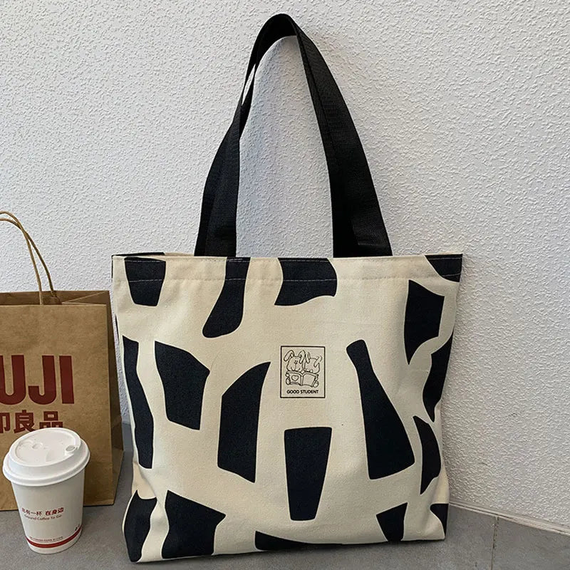 Eco Reusable Foldable Shoulder Bag Large Handbag Tote Women Shopper Zipper