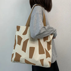 Eco Reusable Foldable Shoulder Bag Large Handbag Tote Women Shopper Zipper