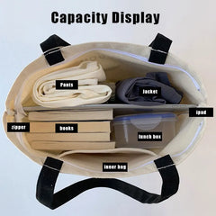 Eco Reusable Foldable Shoulder Bag Large Handbag Tote Women Shopper Zipper