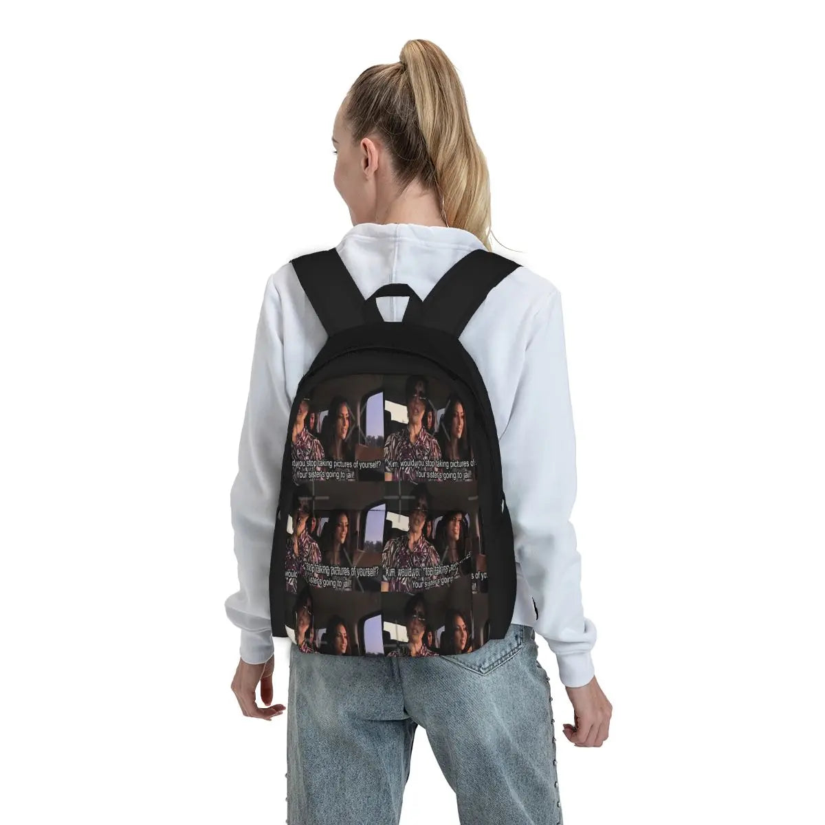 Sister's Jail Backpack Men's & Women's Kpop Handbag Children Bag