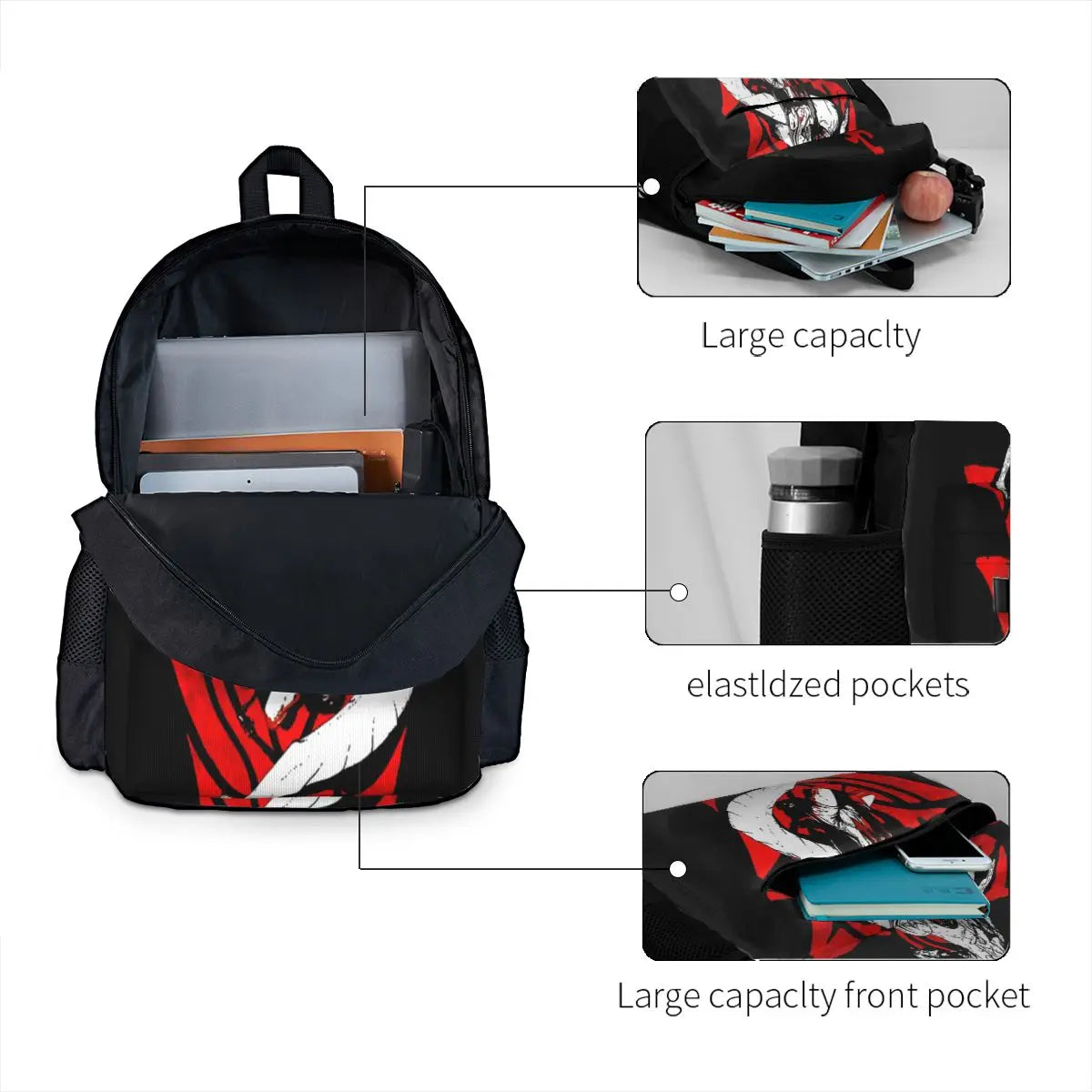 Zero And Mikhail Unisex Backpacks For Men And Women