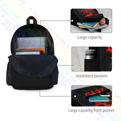 Zero Skateboard Blood Skull Backpack: Large Capacity Beach & Gym Bag