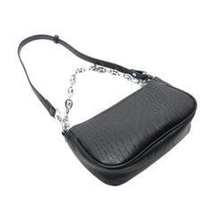 Small Retro Women Bag Handbag Chain Shoulder Street Travel Crocodile