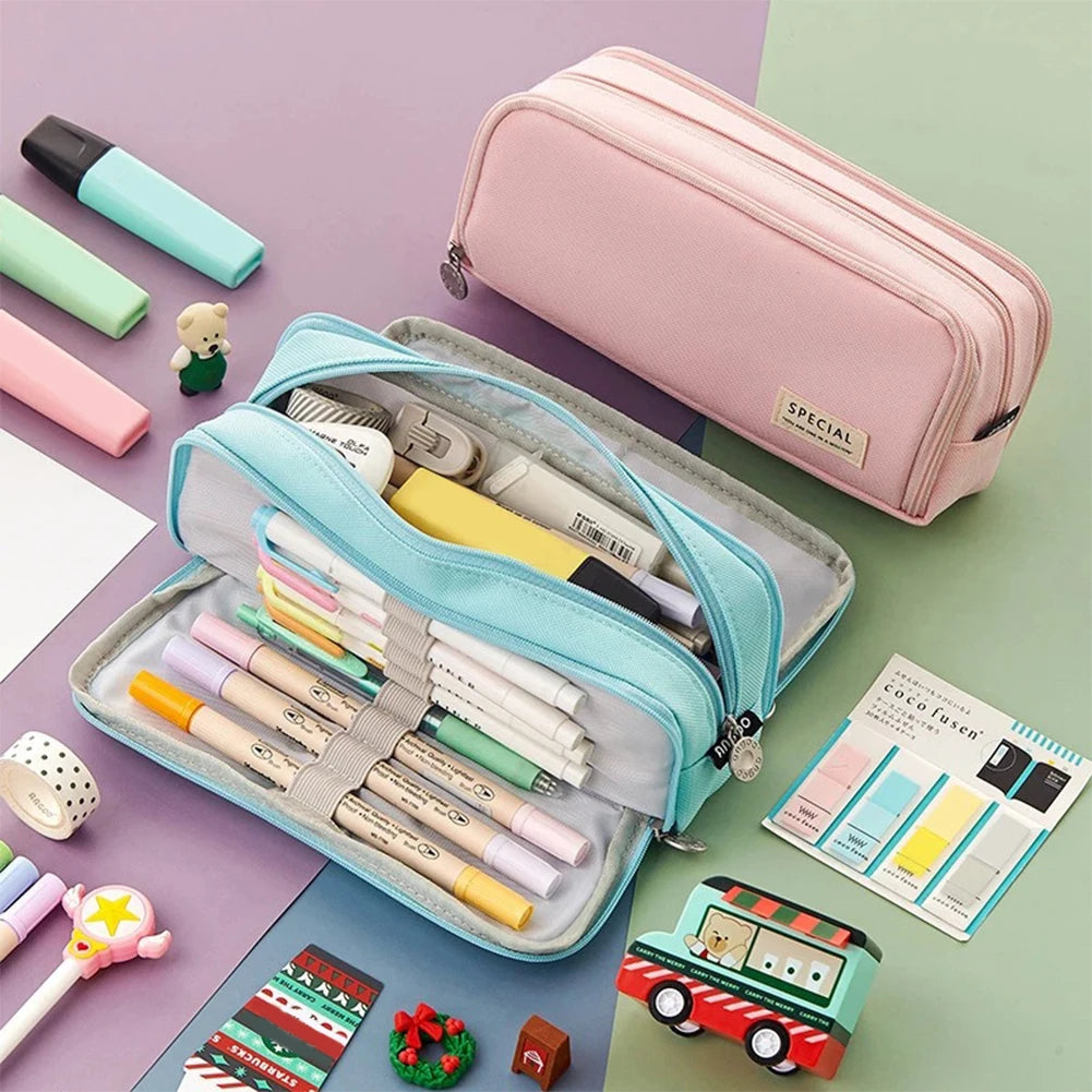 Waterproof Zipper Pencil Case for Students