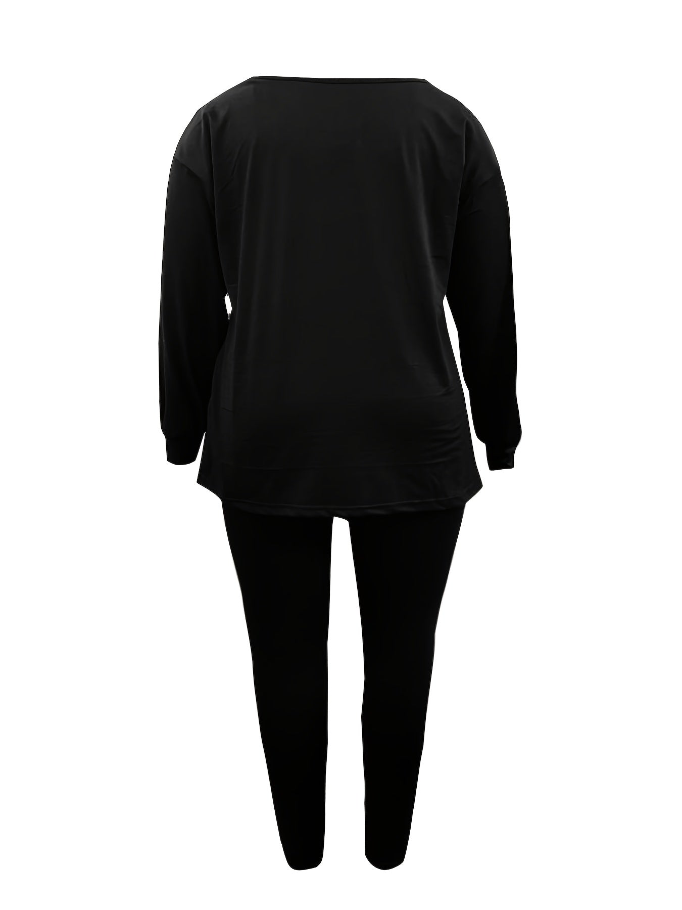  Boat Neck Tee & Skinny Pants Set