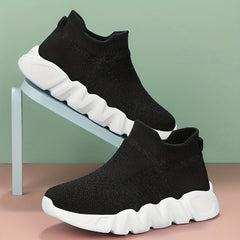 Unisex Kids Knit Sneakers Breathable Sport Shoes