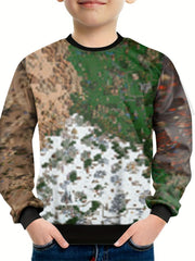 Teens Hot Game 3D Print Sweatshirt Kids Casual Pullover Street Wear