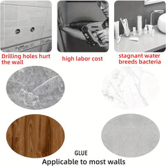 Stainless Steel Shampoo Bottle Hanger Wall-mounted Holder
