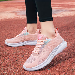 Women's Lightweight Knitted Running Shoes for Outdoor Sports
